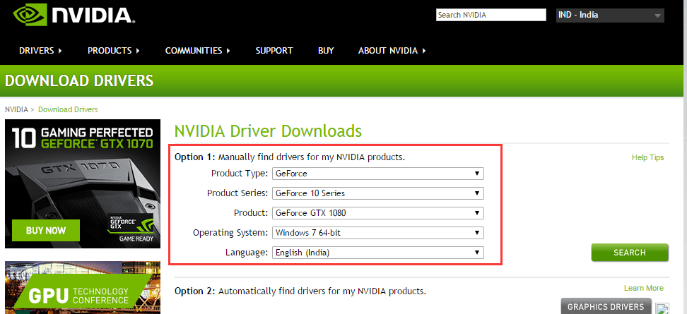 nvidia driver update windows 7
